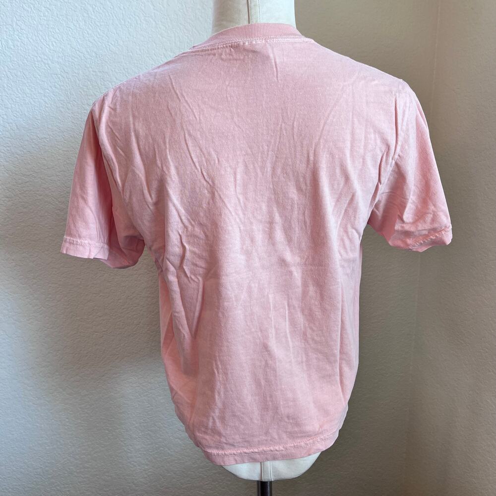 Comfort Colors Chenille Letter S blush pink cotton Tshirt Womens small NEW - Picture 4 of 6